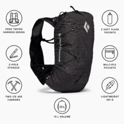 Zaino Black Diamond Distance 15 Pack Black