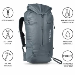 Zaino Blue Ice Firecrest 28L Dark Slate