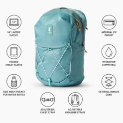 Zaino Cotopaxi Abierto 26L Daypack Cada Dia Everglade