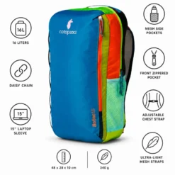 Zaino Cotopaxi Batac 16L Backpack Del Dia Multicolor