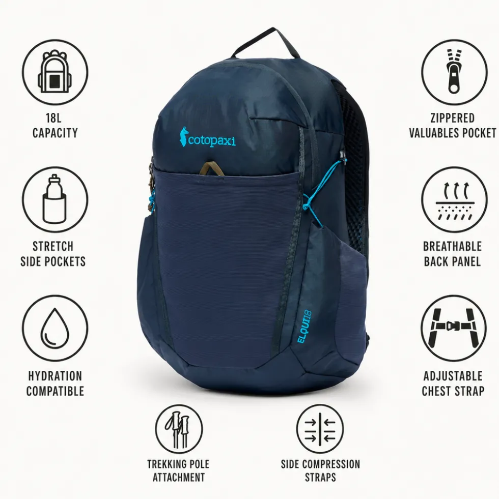 Zaino Cotopaxi Elqui 18L Backpack Cumbre Carbon