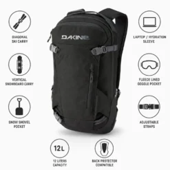Zaino Dakine Heli Pack 12L Black