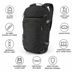 Zaino Dakine Heli Pro 20L Black