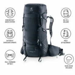 Zaino Deuter Aircontact Core 50+10 Black