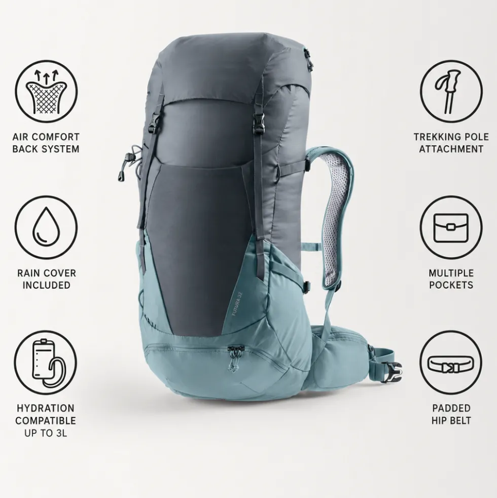 Zaino Deuter Futura 32 Graphite Shale
