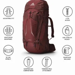 Zaino Gregory Deva 60 Garnet Red