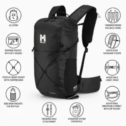 Zaino Millet Seneca Lt 22 Black