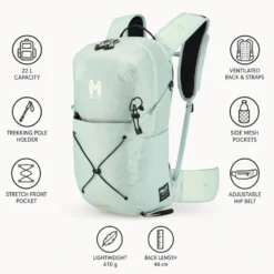 Zaino Millet Seneca Lt 22 Seaweed