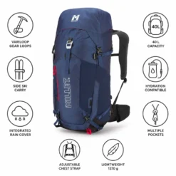 Zaino Millet Ubic 40L E-Dark Blue