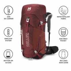 Zaino Millet Ubic 30L Women E-Dark Red
