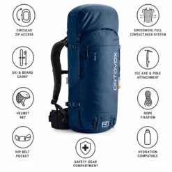 Zaino Ortovox Peak 35 Deep Ocean