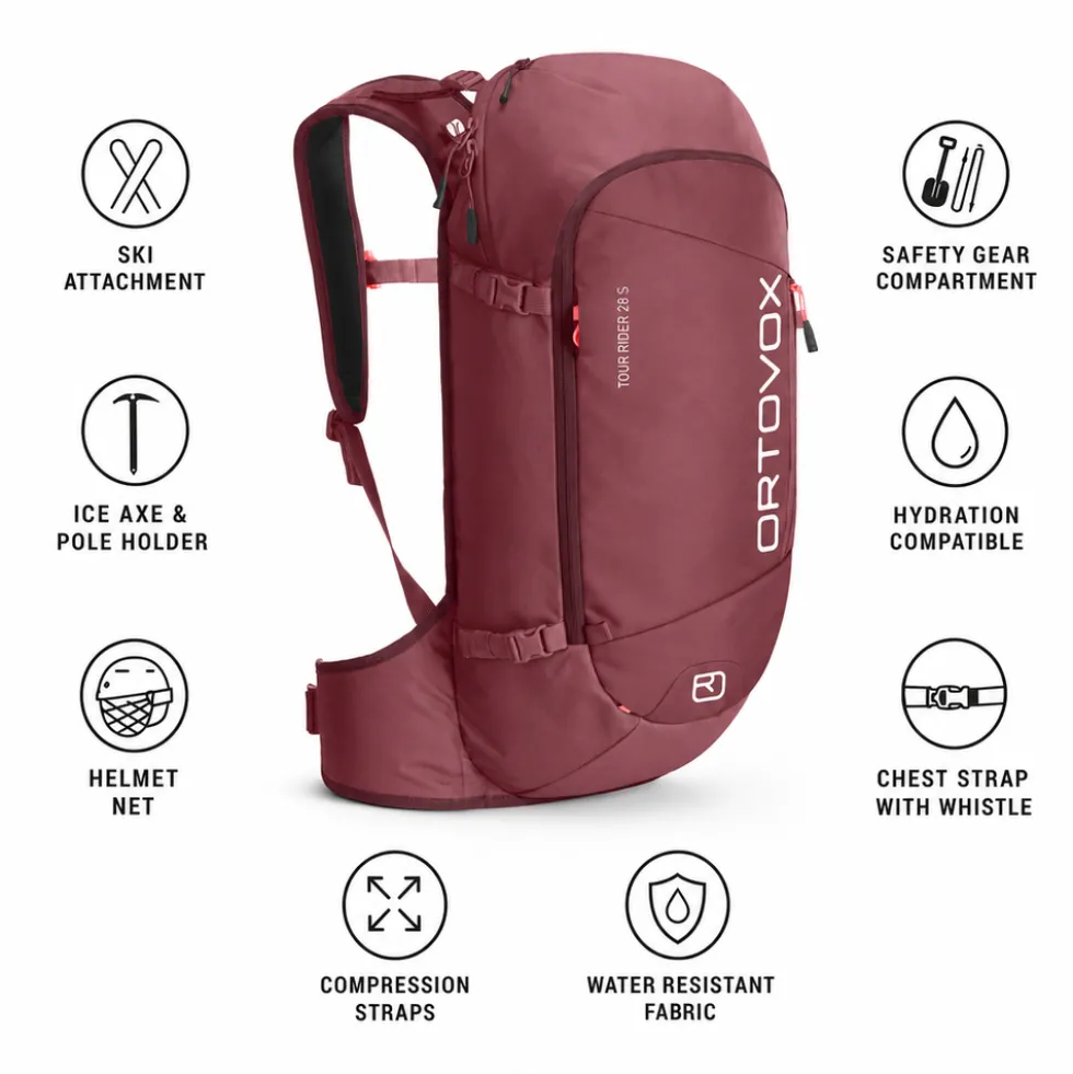 Zaino Ortovox Tour Rider 28 S Mountain Rose