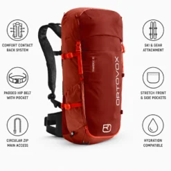 Zaino Ortovox Traverse 30 Hot Orange