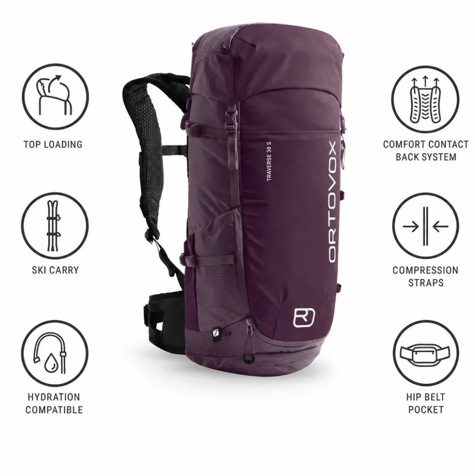 Zaino Ortovox Traverse 38 S Wild Berry