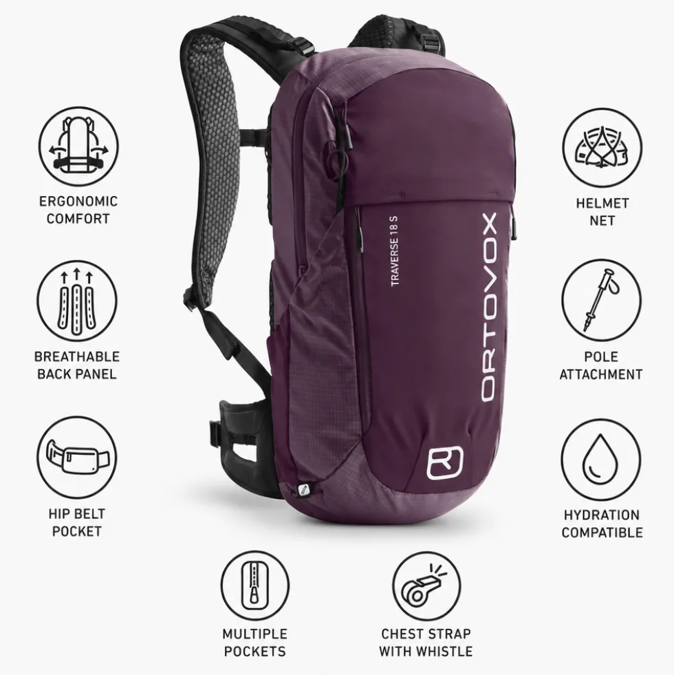Zaino Ortovox Traverse 18 S Wild Berry