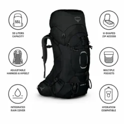 Zaino Osprey Aether 55 Black