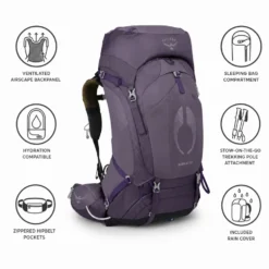 Zaino Osprey Aura Ag 50 Enchantment Purple