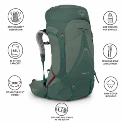 Zaino Osprey Aura Ag Lt 65 Koseret/Darjeeling Spring Green
