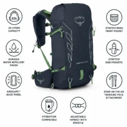 Zaino Osprey Tempest Velocity 20 Nocturnal Blue