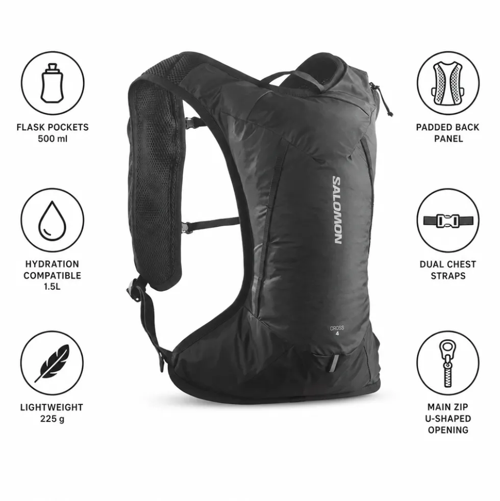 Zaino Salomon Cross 4 Black