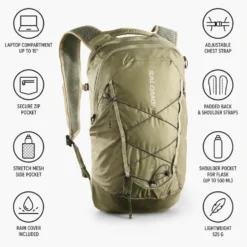Zaino Salomon Xt 15 Martini Olive Night Slate Green